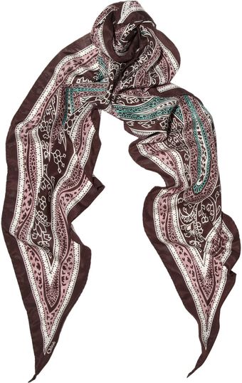 Chloé Printed Silk Scarf - Lyst