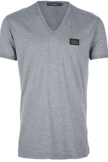Dolce & Gabbana Vneck Tshirt - Lyst