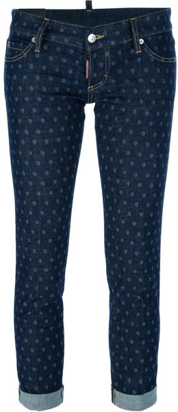 DSquared2 Skinny Dotty Jeans - Lyst