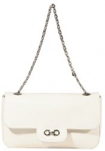 Ferragamo Luciana Saffiano Shoulder Bag - Lyst