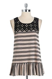 Free People Sleeveless Eyelet Peplum Dress - Lyst