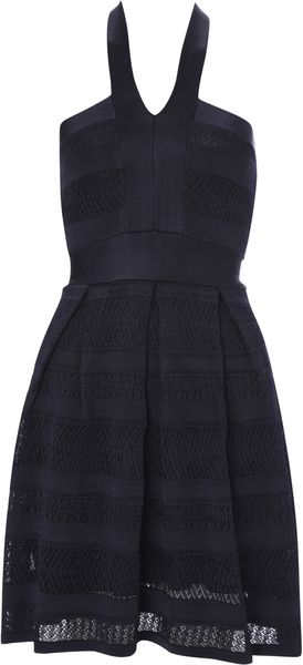 French Connection Pop Pointelle Halter Dress - Lyst