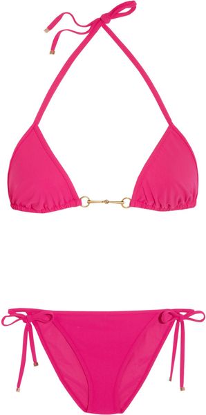 Gucci Triangle Halterneck Bikini - Lyst