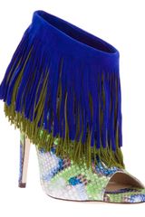 Jimmy Choo Peep Toe Ankle Boot