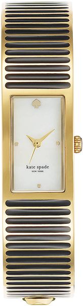 Kate Spade Ladies Goldtone Black Bracelet Quartz Watch - Lyst