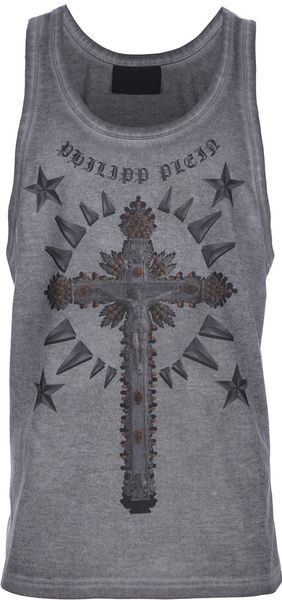 Philipp Plein Printed Vest - Lyst