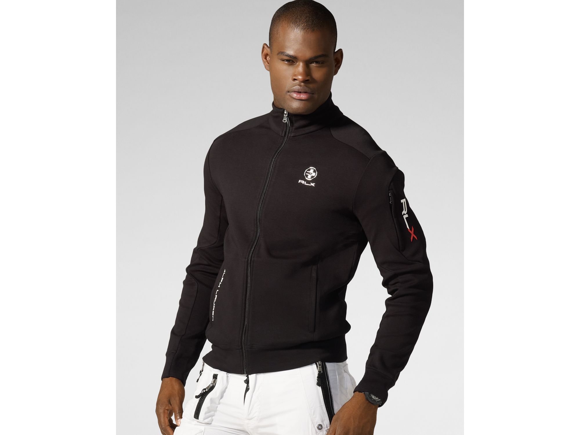 Ralph Lauren Full Zip Track Jacket in Black for Men (polo black) Lyst