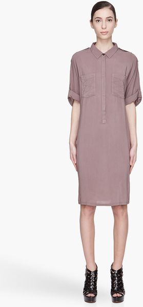 Silent By Damir Doma Dusty Purple Schilla Tunic Shirt Dress - Lyst
