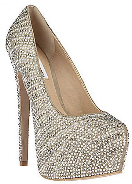 Steve Madden Dyvinal Pumps with Rhinestone Accents in Gray (pewter ...
