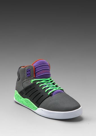 Supra Skytop Iii in Charcoalblacklime - Lyst