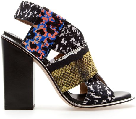 Zara Stretch Sandal in Multicolor (two-tone) - Lyst