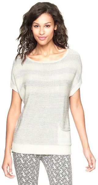 Gap Marled Stripe Sweater - Lyst