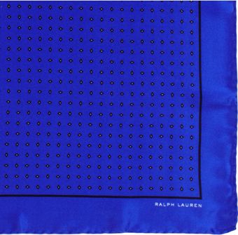 Ralph Lauren Diamond Print Pocket Square - Lyst