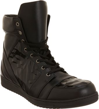 Gareth Pugh Textured Patent High Top - Lyst