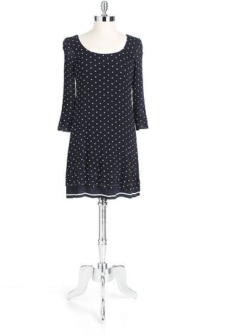Bailey 44 Three-quarter Sleeved Polka Dot Dress - Lyst