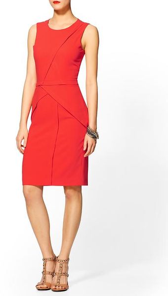 BCBGMAXAZRIA Bright Red Dress - Lyst