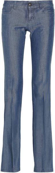Gucci Lowrise Washeddenim Flared Jeans - Lyst