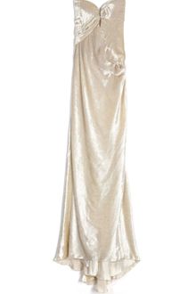 J. Mendel Strapless Bustier Column Gown - Lyst
