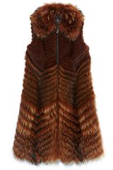 J. Mendel Chevron Degrade Zip Front Vest