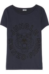 Kenzo Devoré Cottonblend Jersey Tshirt