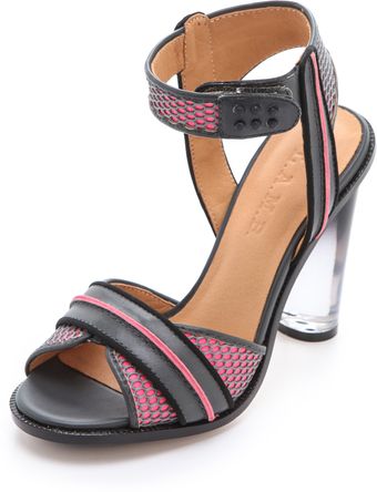 L.a.m.b. Carter Sandals with Lucite Heel - Lyst