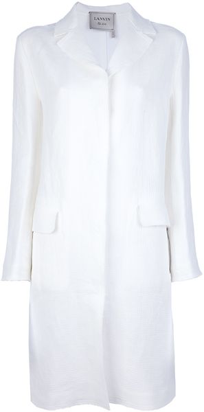 Lanvin Single Breasted Coat - Lyst