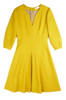 Matthew Williamson Winter Crepe Lantern Sleeve Dress in Moss - Lyst
