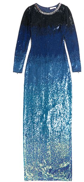 Matthew Williamson Futuristic Sequin Maxi Dress - Lyst