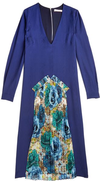 Matthew Williamson Water Silk Jacquard Panelled Dress - Lyst