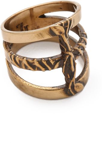 Pamela Love Vine Cross Ring - Lyst