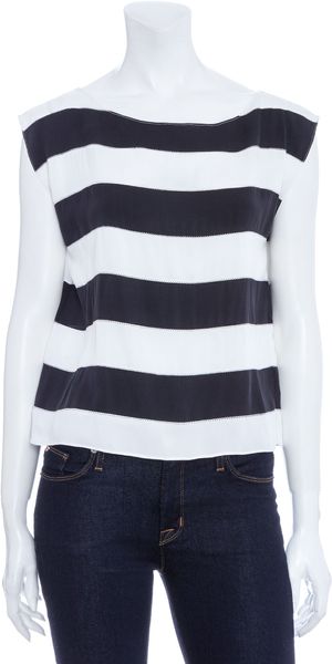 Alice + Olivia Tess Silk Tee - Lyst