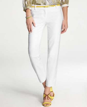 Ann Taylor Petite Textured Ankle Pants - Lyst