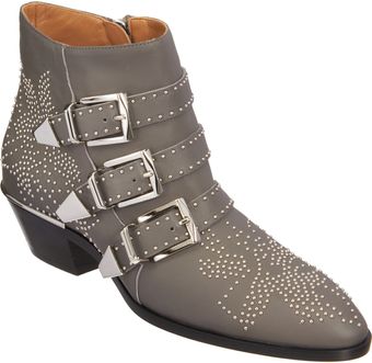 Chloé Susan Studded Ankle Boot - Lyst
