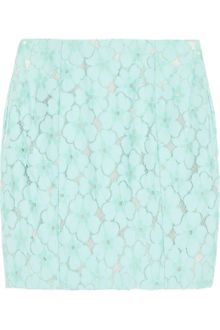 Diane Von Furstenberg Clyde Floral Lace Mini Skirt - Lyst