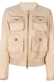 DSquared2 Leather Jacket - Lyst