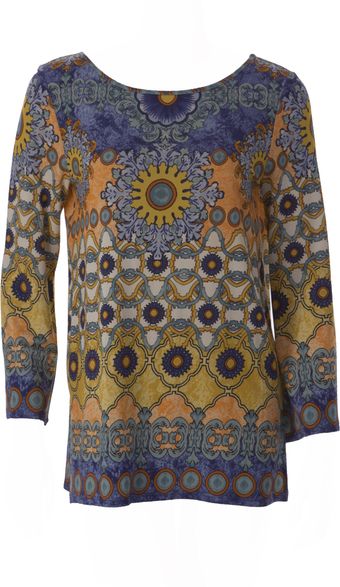 Philosophy di Alberta Ferretti Amalfi Pottery Print Tunic - Lyst