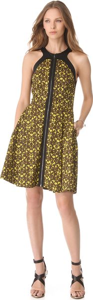 Robert Rodriguez Filigree Print Dress - Lyst