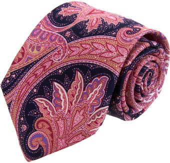 Barneys New York Paisley Print Tie - Lyst