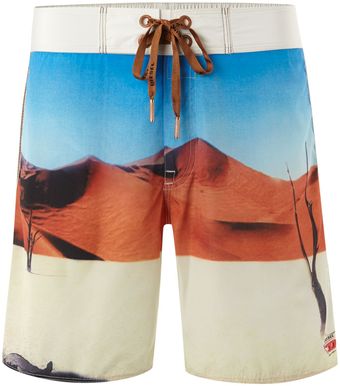 Diesel Medium Length Photoprint Desert Short - Lyst