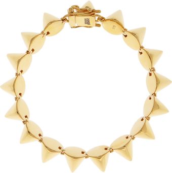 Eddie Borgo Goldplated Silver Cone Bracelet - Lyst