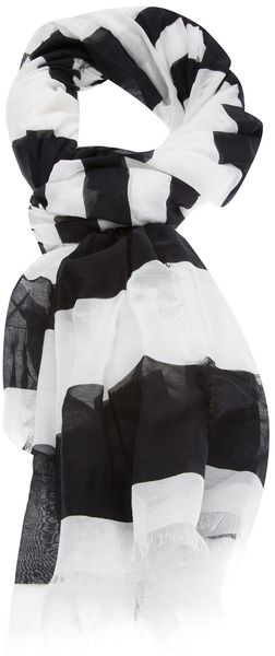 Marc Jacobs Striped Scarf - Lyst