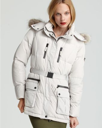 Marc New York Belted Puffer Coat - Lyst