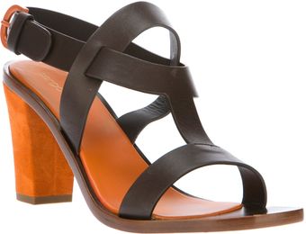 Sergio Rossi Block Sandal - Lyst
