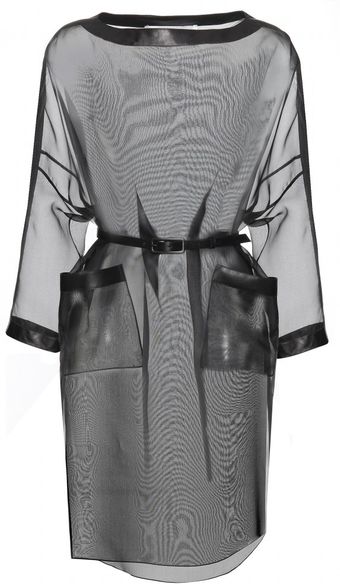 Valentino Poncho Style Silk Dress - Lyst