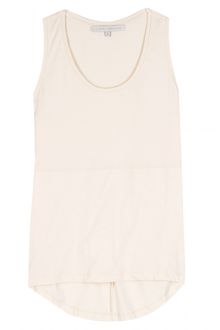 Victoria Beckham Basic Cotton Tank Top - Lyst