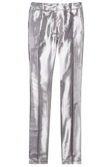 Etro Metallic Trousers - Lyst