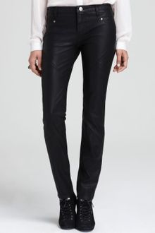 Free People Pants Vegan Leather Skinny in Black - Lyst
