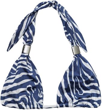 Heidi Klein Kenya Zebraprint Bikini Top - Lyst