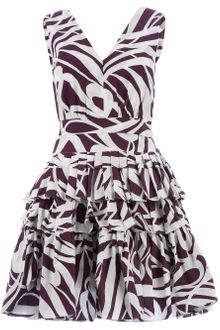Marni Printed Layered Pleat Dress - Lyst