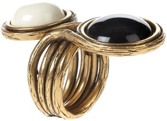Oscar de la Renta Two Stone Ring - Lyst